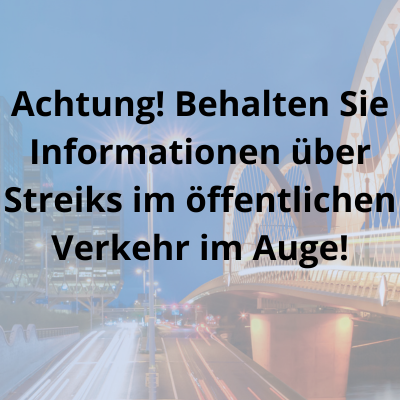 Mögliche Störungen im öffentlichen Verkehr 